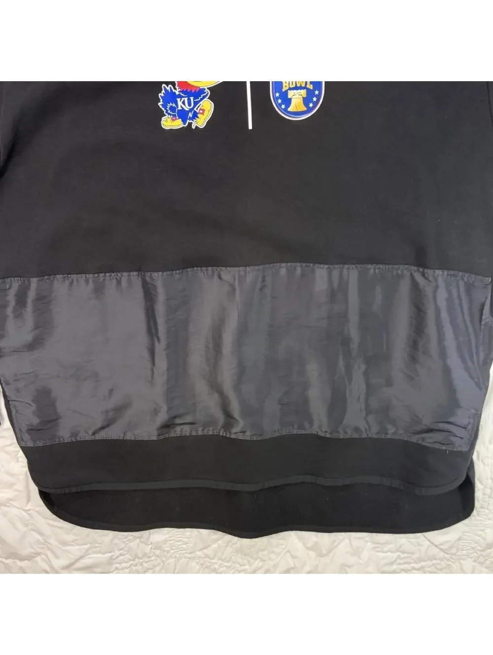 Adidas University of Kansas Jayhawks black crewneck sweatshirt 3XLT